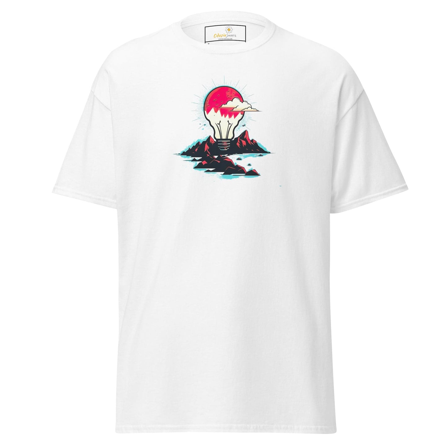 Unisex classic tee - MISC LIGHTBULB MOUNTAIN - REGULAR - White / S