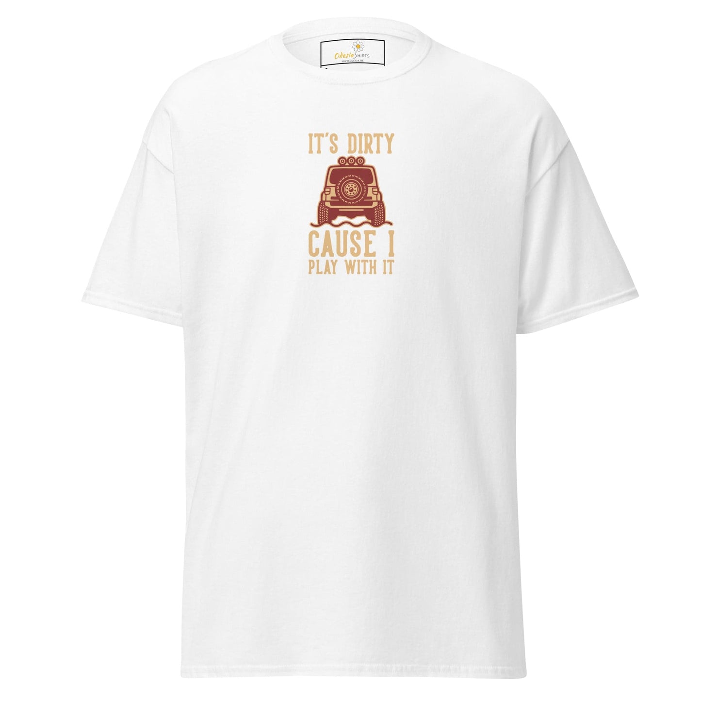 Unisex classic tee - MISC DIRTY CAUSE I PLAY - REGULAR - White / S
