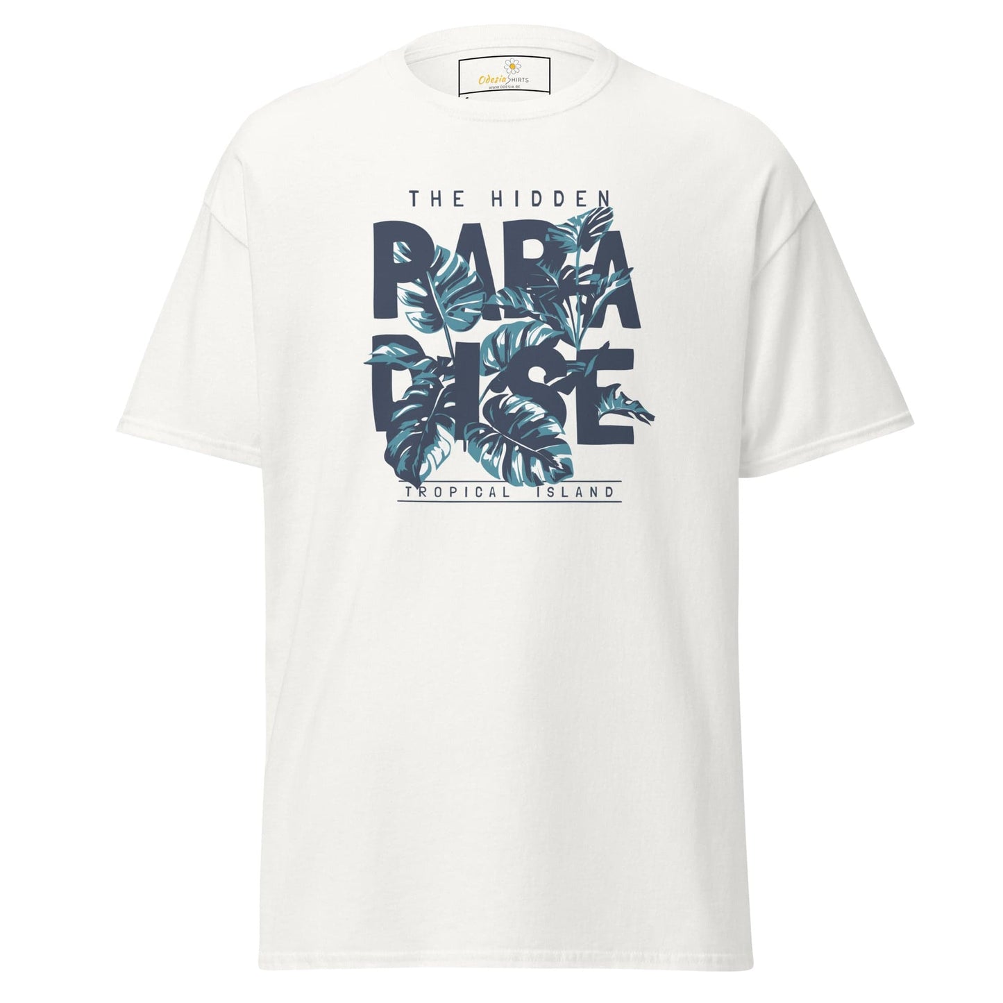 Unisex classic t-shirt - SUMMER HIDDEN PARADISE - REGULAR - White / S