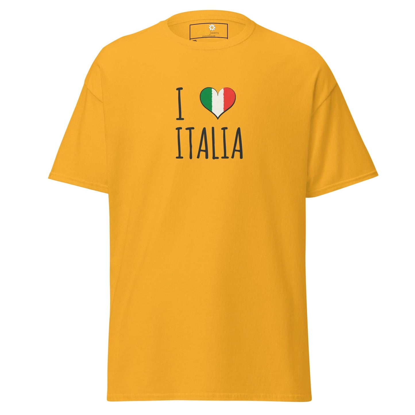 Unisex classic tee - COUNTRY I LOVE ITALY - BIG - Gold / 2XL