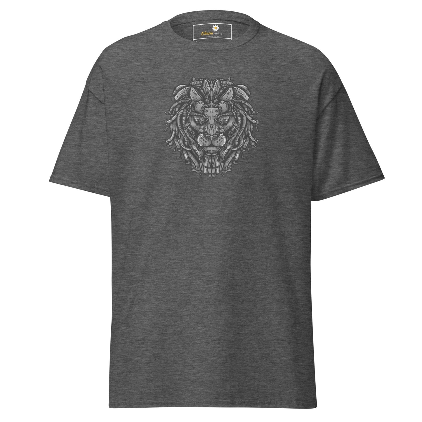 Unisex classic t-shirt - ABSTRACT LION HEAD - REGULAR - Dark Heather / S