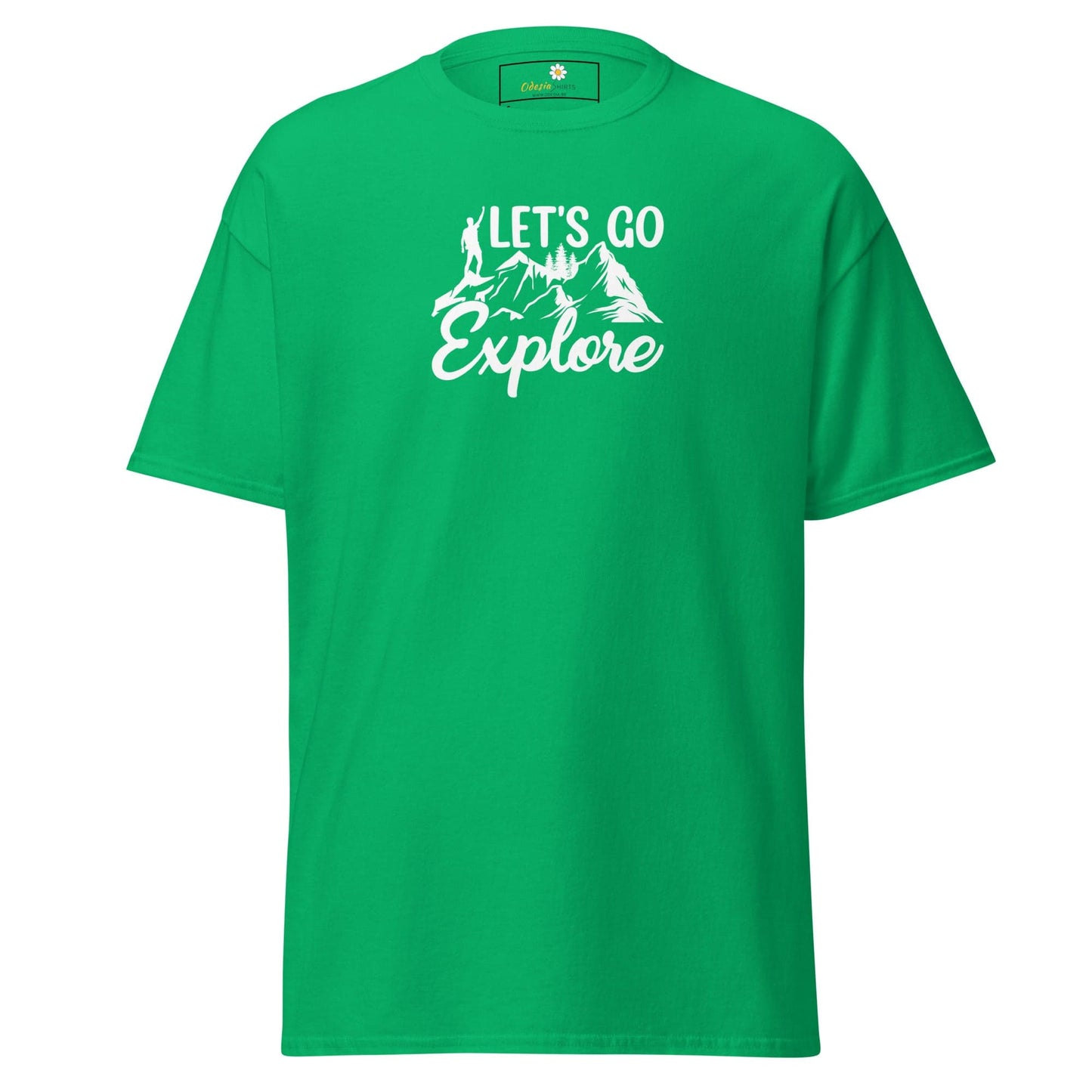 Unisex classic tee - ADVENTURE LETS GO EXPLORE - REGULAR - Irish Green / S