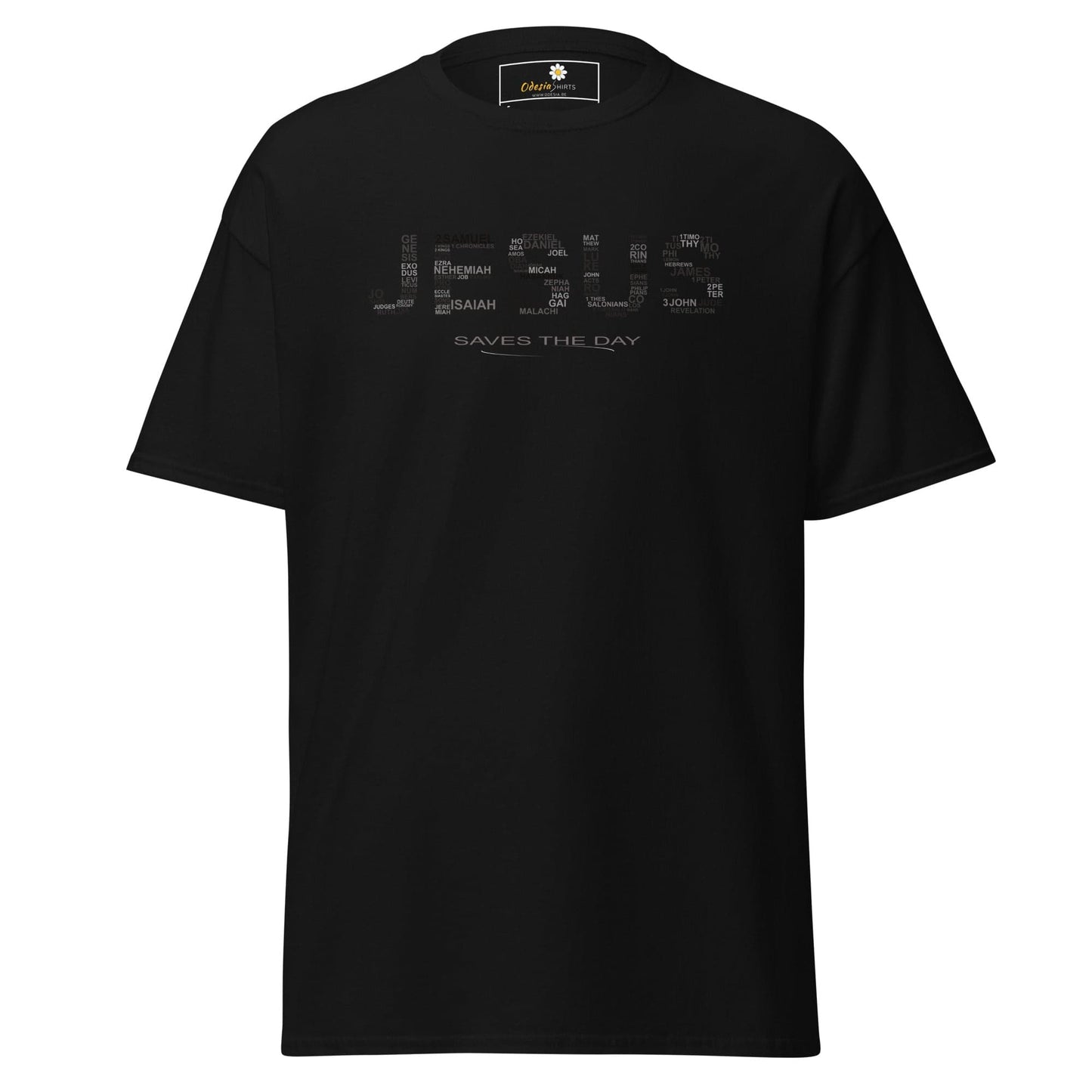 Unisex classic t-shirt - SPIRITUAL JESUS SAVES DAY - REGULAR - Black / S