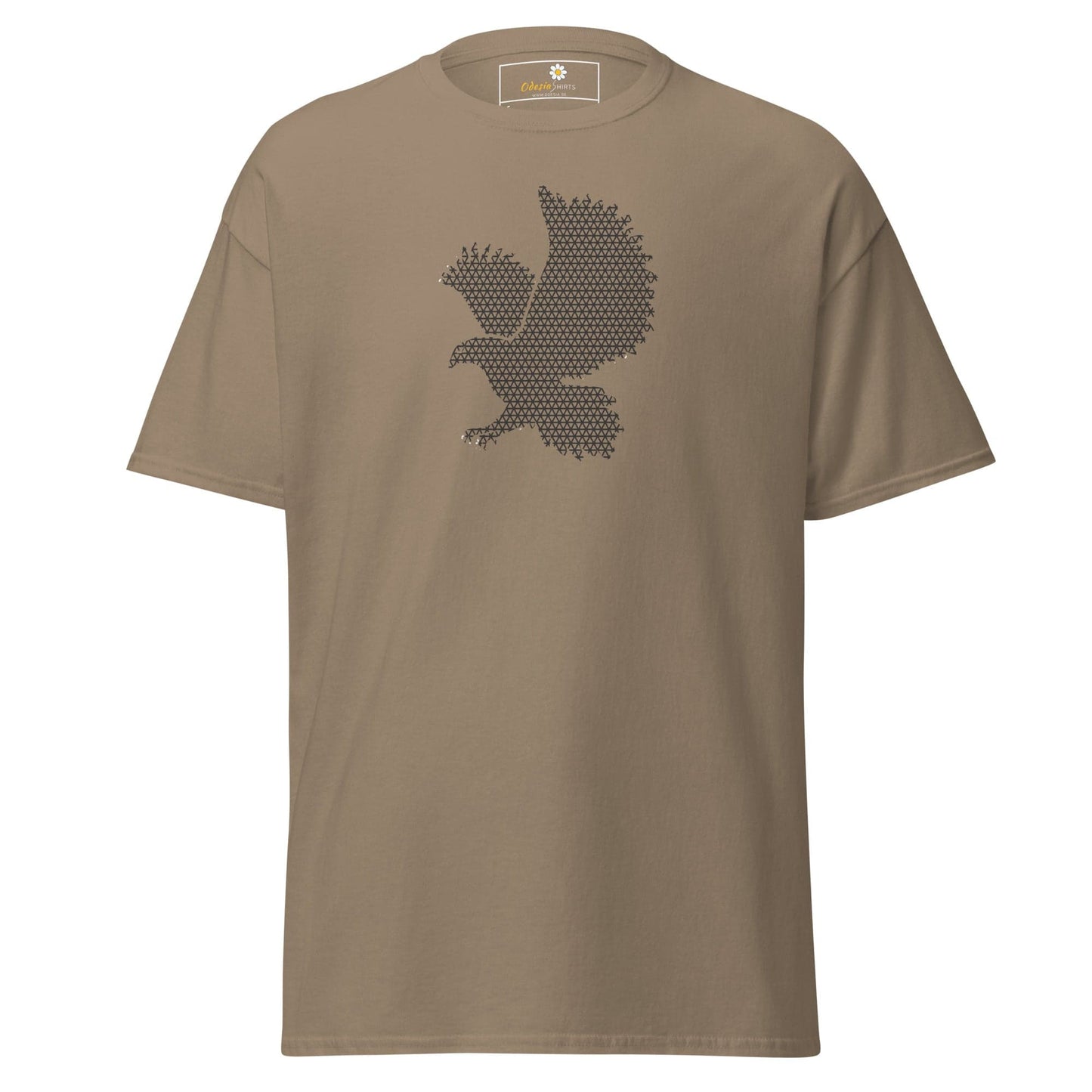 Unisex classic t-shirt - ABSTRACT BIRD - REGULAR - Brown Savana / S