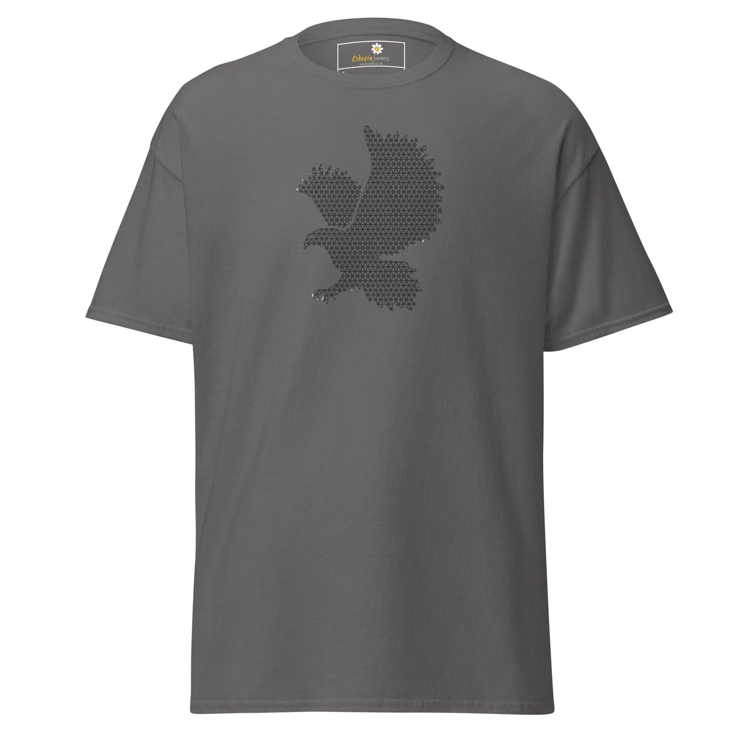 Unisex classic t-shirt - ABSTRACT BIRD - REGULAR - Charcoal / S