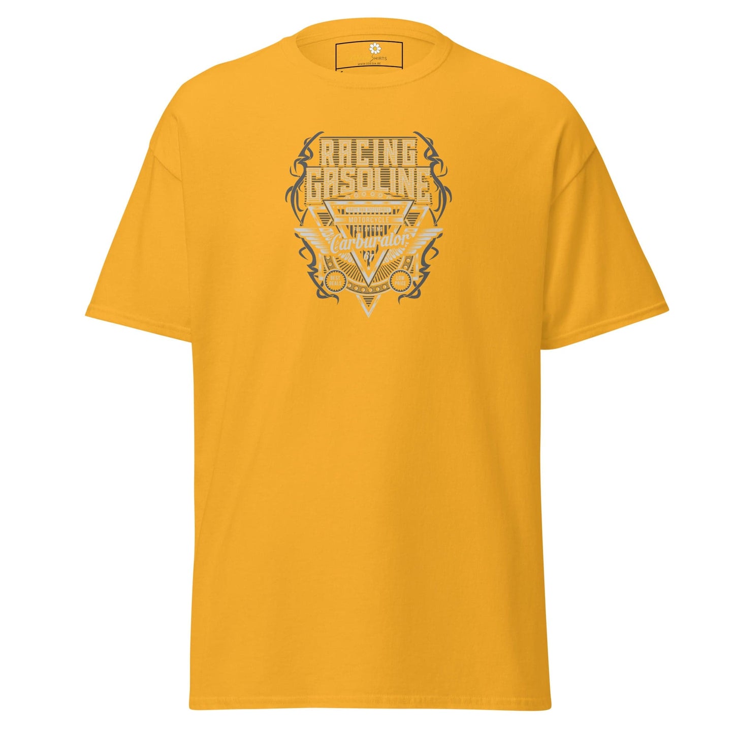 Unisex classic t-shirt - SPORT RACING CARS GASOLINE - REGULAR - Gold / S