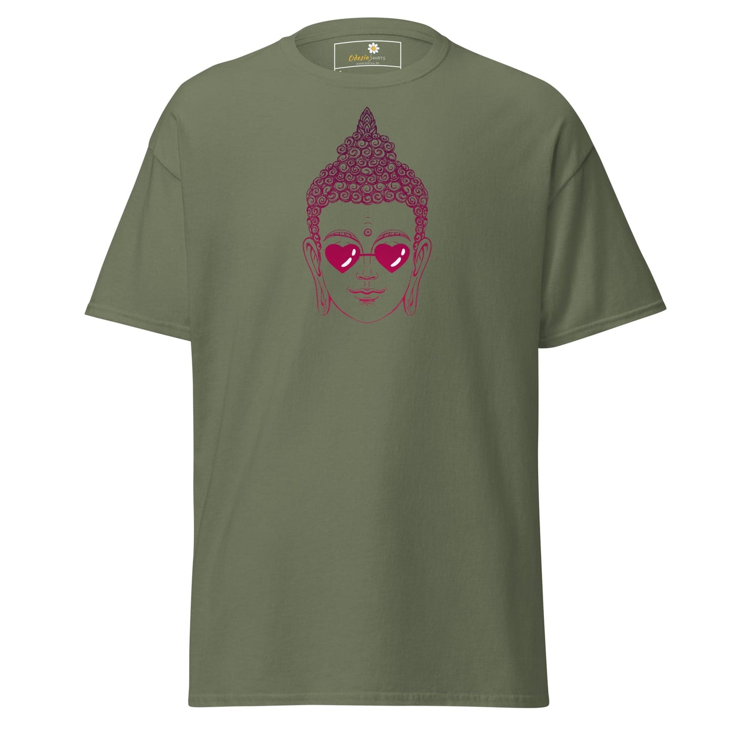 Unisex classic t-shirt - SPIRITUAL BUDDHA LOVE - REGULAR - Military Green / S
