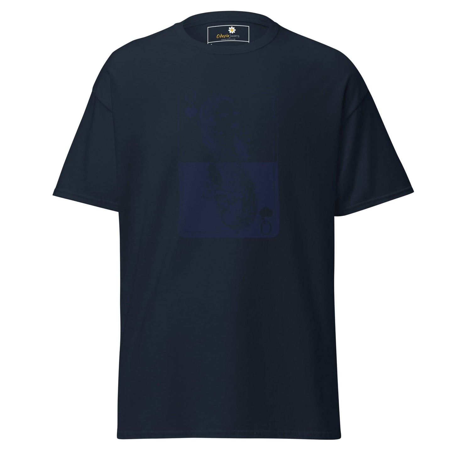 Navy blue T-shirt for men and women in sizes S to XL from T-Shirt Design Tee collection