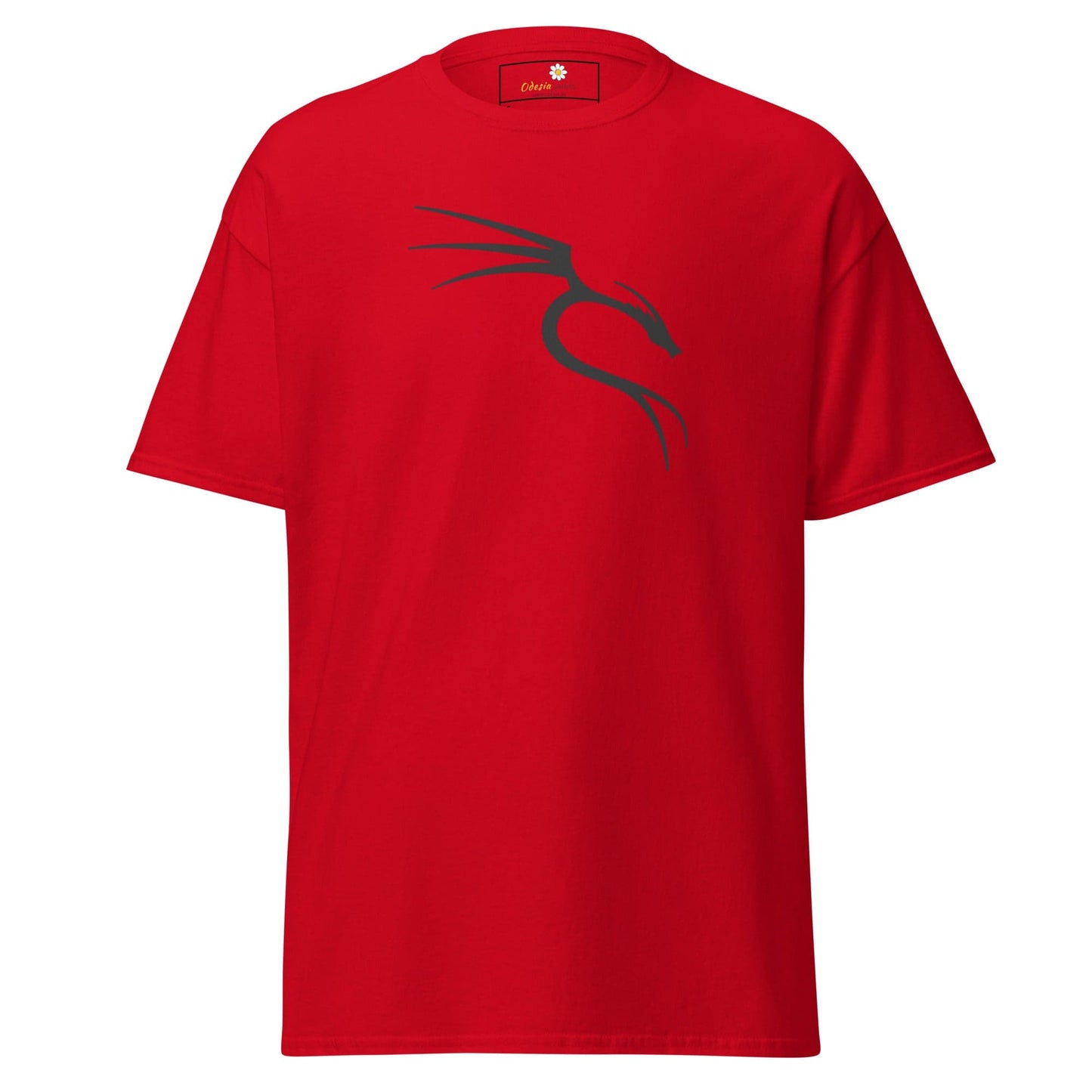 Red T-shirt with dragon graphic from T-SHIRT DESIGN TEE for Men and Women in S to XL