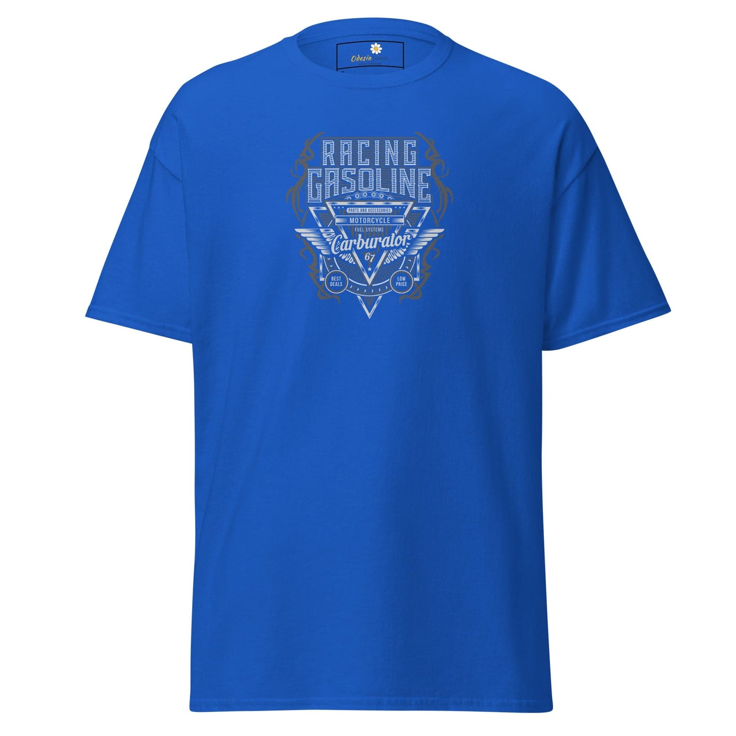Unisex classic t-shirt - SPORT RACING CARS GASOLINE - REGULAR - Royal / S