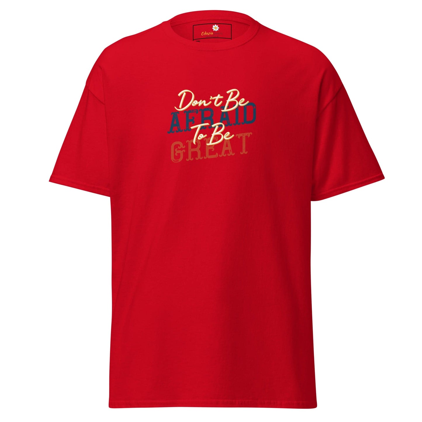 Red T-shirt with inspirational text from T-SHIRT DESIGN TEE MEN WOMEN 2XL-5XL
